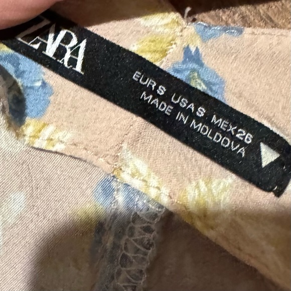 Zara Pink Floral Midi Dress - Picture 5 of 5